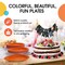 100 Count Orange Paper Plates 7 Inch Durable Disposable Supplies for Parties